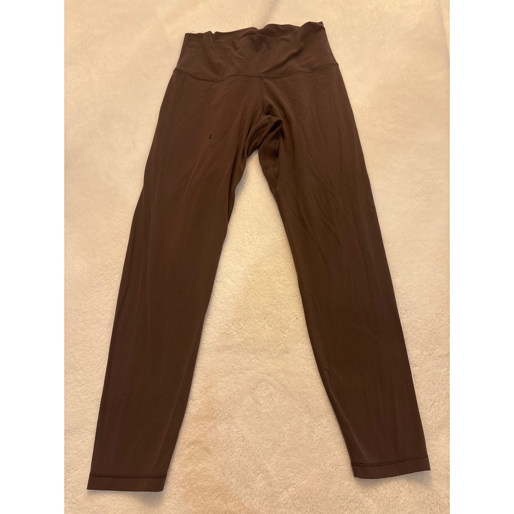 Aritzia Golden High Waisted Leggings Brown Size 12 Yoga Pants Athletic
